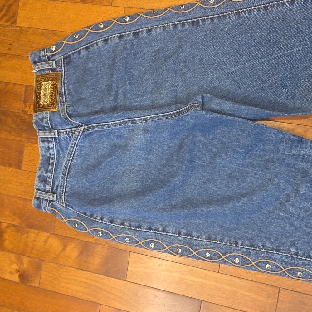 Vintage Lawman Embellished High Rise Jeans Size 7 26" - Picture 7 of 13